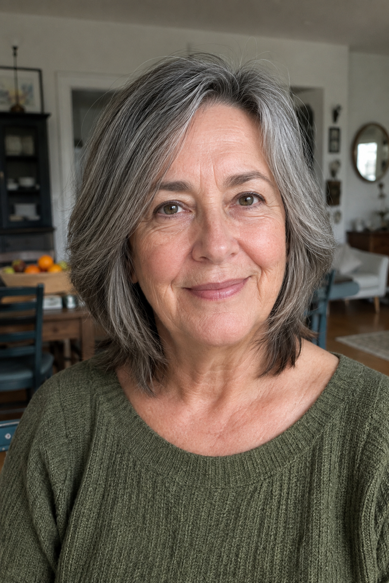 24 Salt and Pepper Hairstyles for Women Over 50 That Look Intentional
