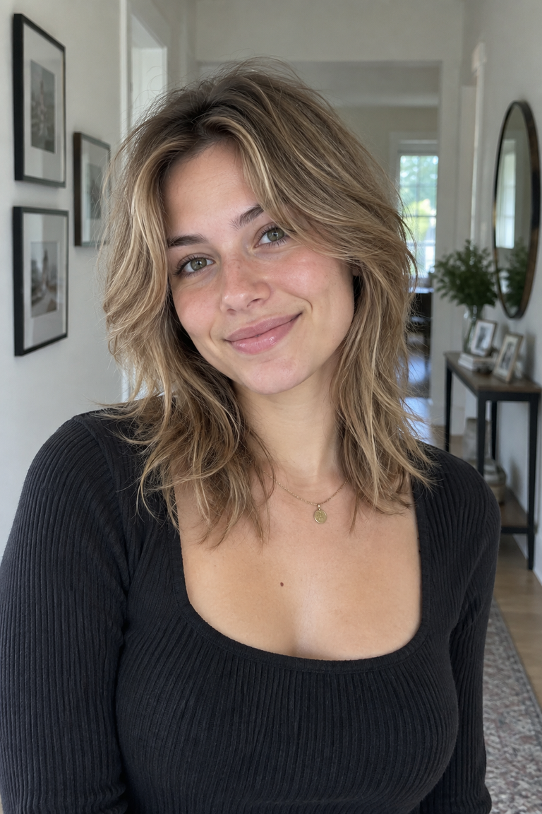 24 Medium Shag Haircuts for Effortless, Textured Volume