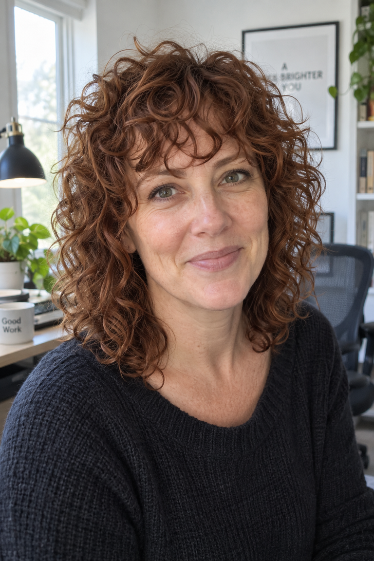 19 Curly Bangs Hairstyles and Which Curl Types Suit Each One