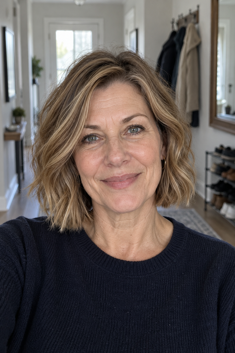22 Short Layered Bob Hairstyles Over 50 That Put the Lift Back